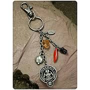 Hunger Games Movie District 12 Coal Mining Clip-On Key Chain